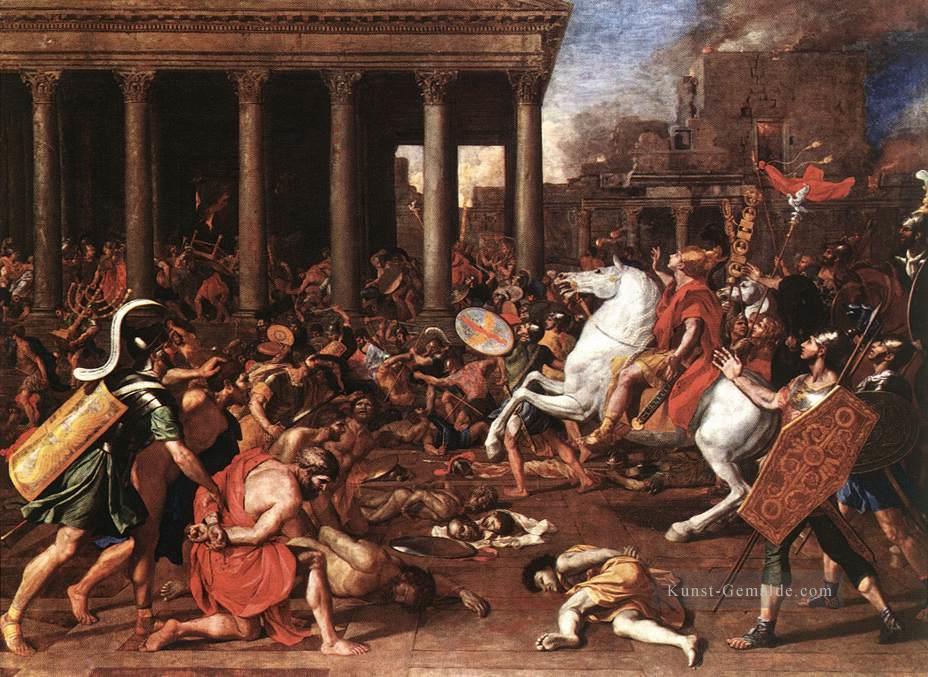 Zerstörung der Tempel klassische Maler Nicolas Poussin Ölgemälde